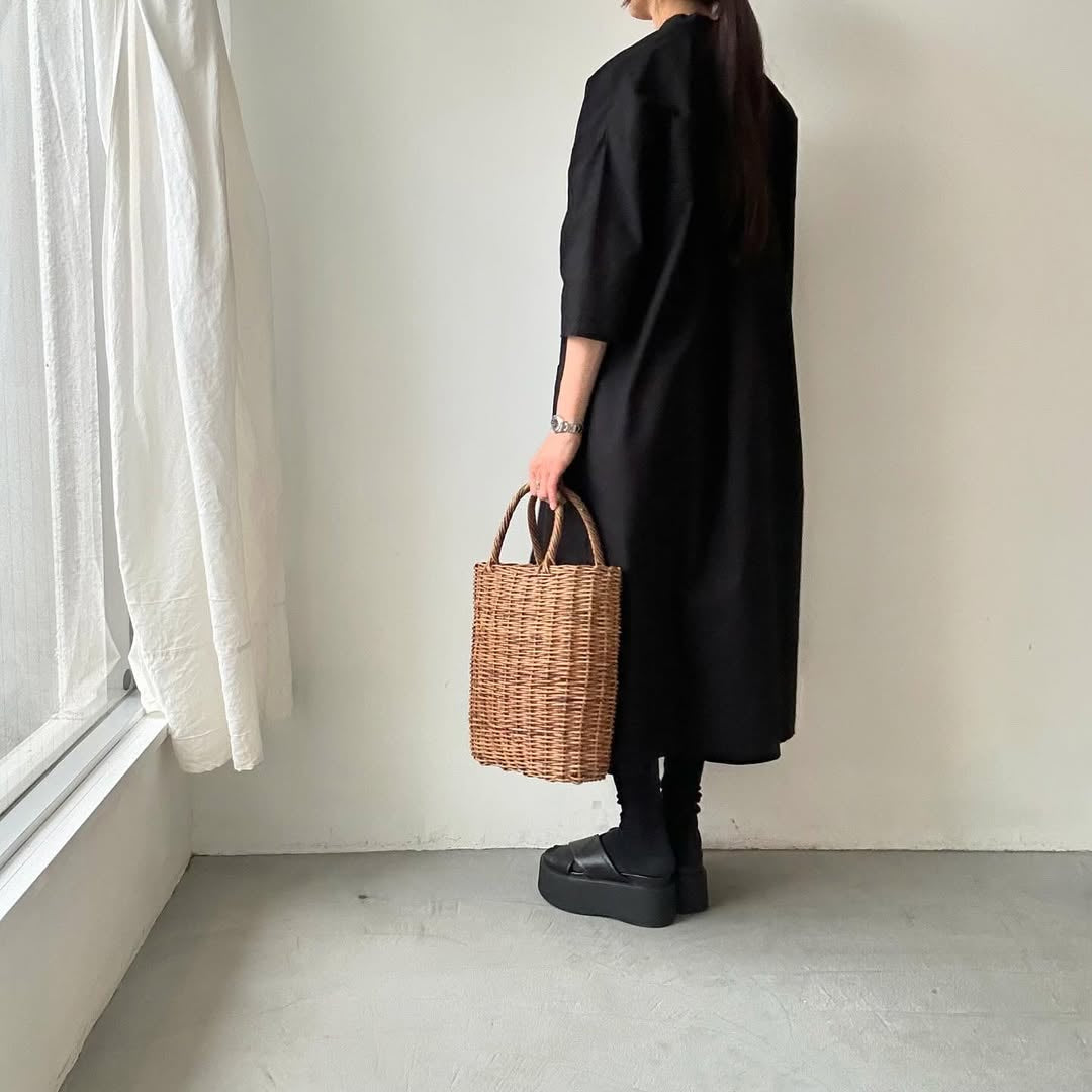 jujudhau デッドストックコットンプルオーバードレス