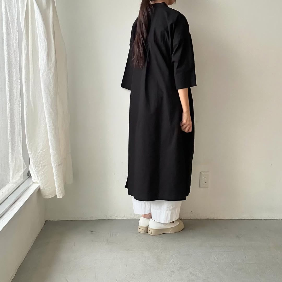 jujudhau デッドストックコットンプルオーバードレス