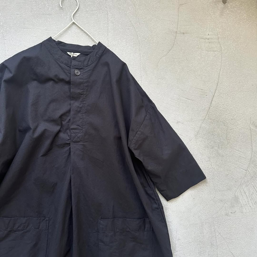 jujudhau デッドストックコットンプルオーバードレス