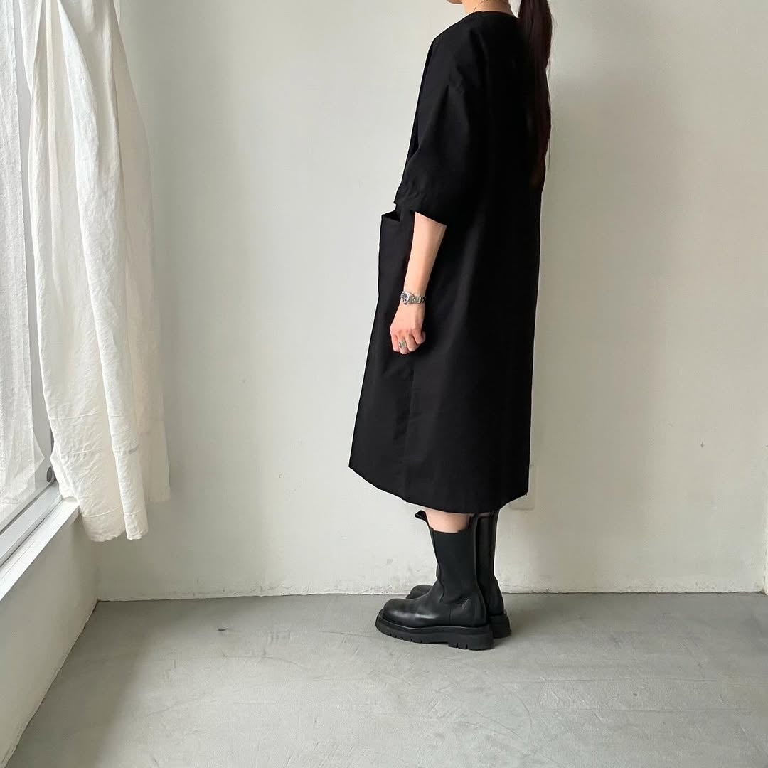jujudhau デッドストックコットンイージードレス