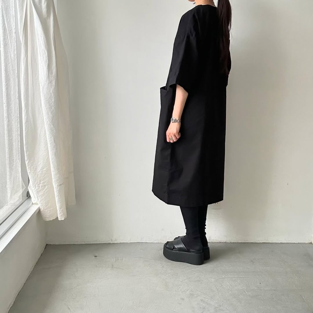 jujudhau デッドストックコットンイージードレス