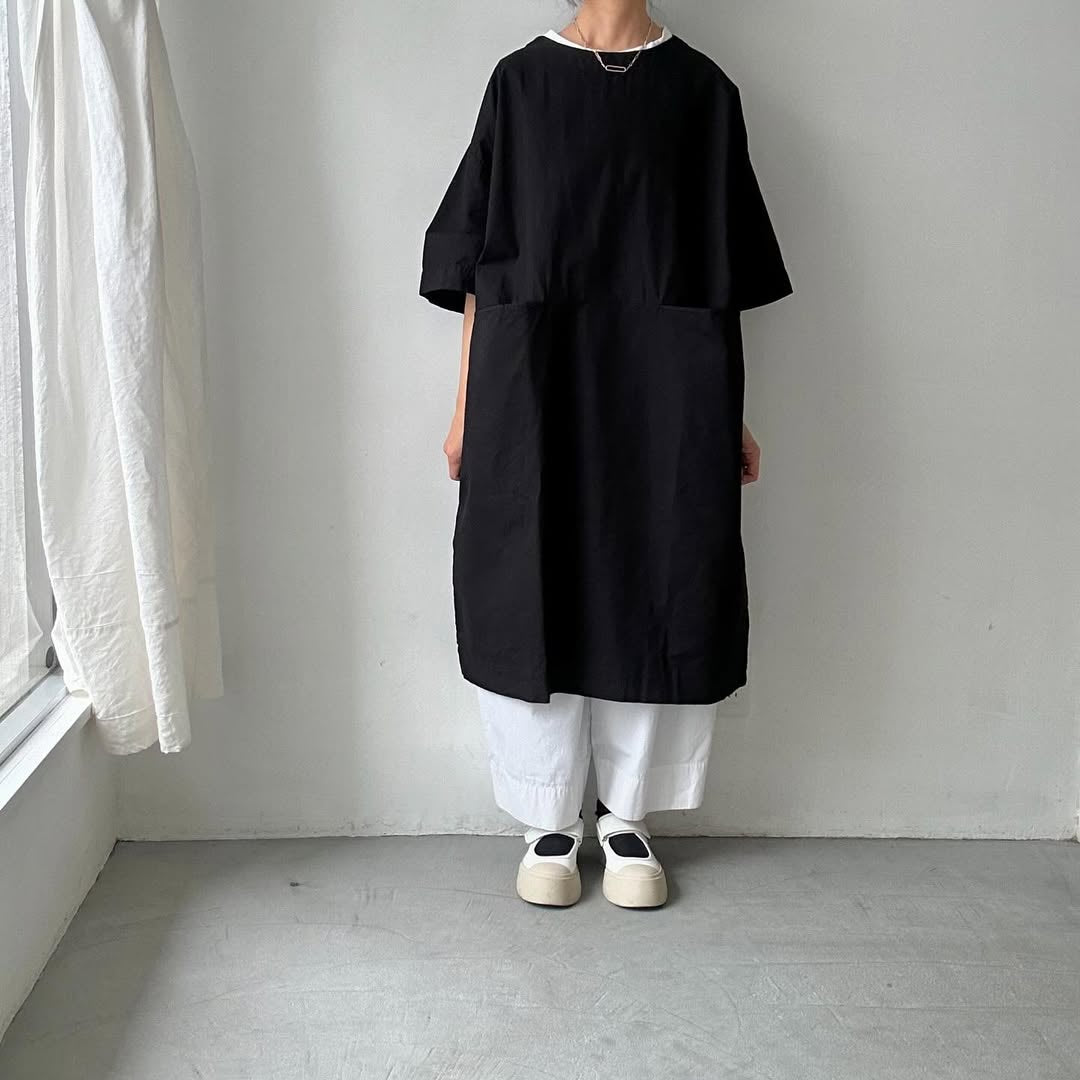 jujudhau デッドストックコットンイージードレス