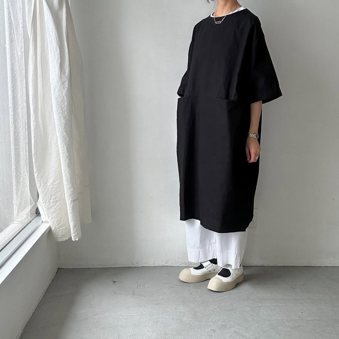 jujudhau デッドストックコットンイージードレス