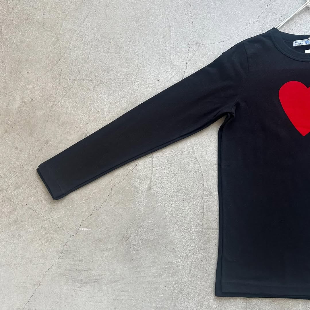 R&D.M.Co ハート長袖Tシャツ
