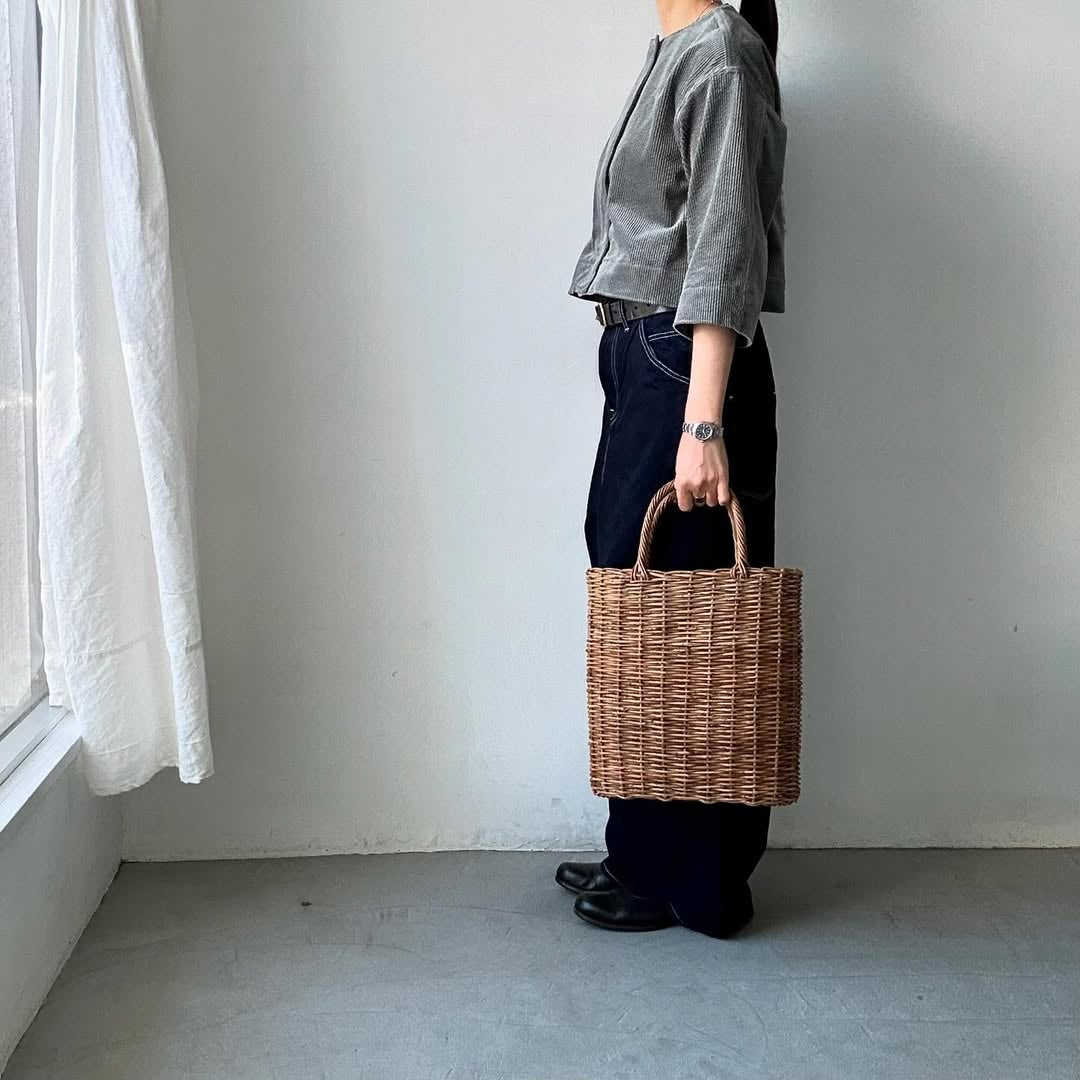 R&D.M.Co コーデュロイワイドスリーブジャケット グレー
