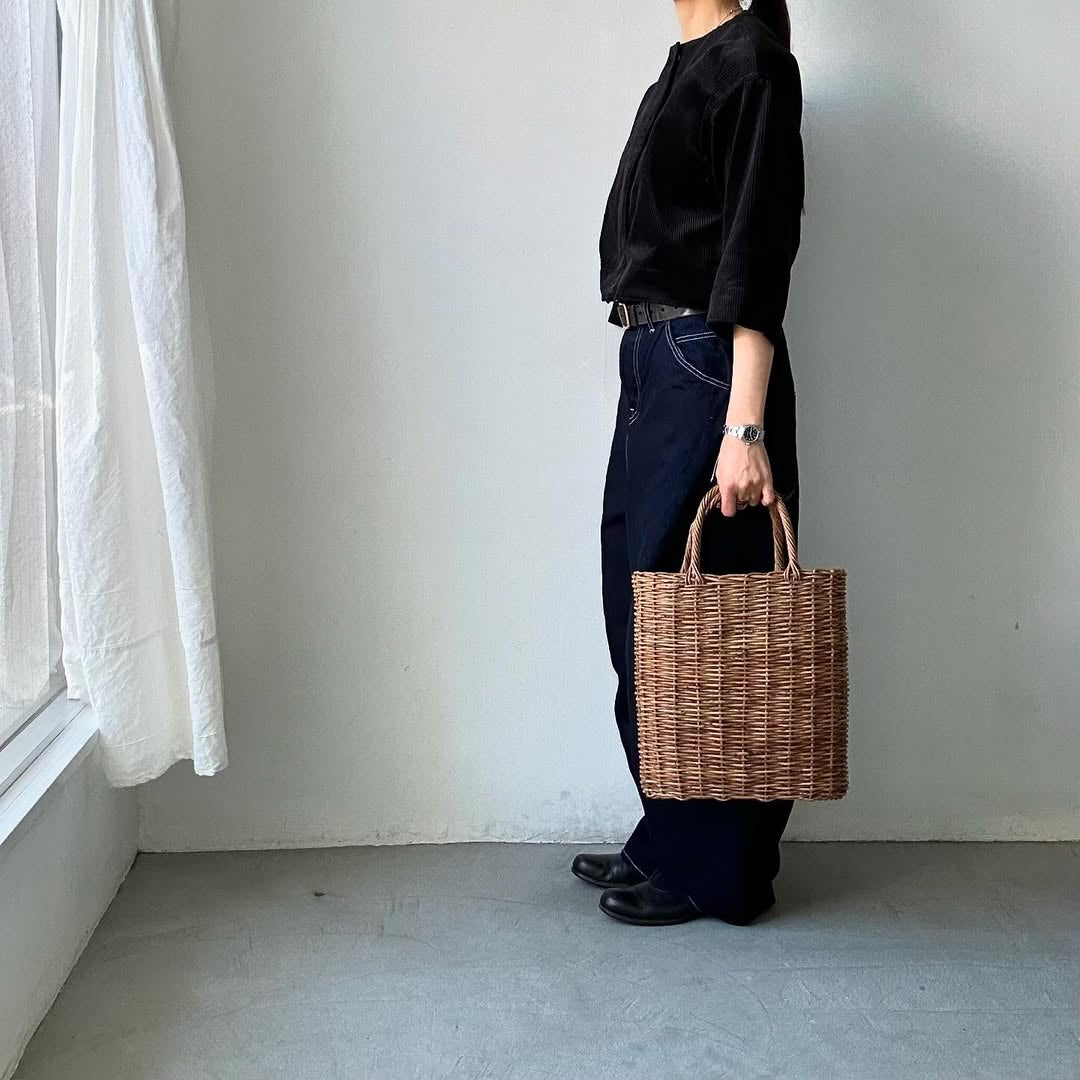 R&D.M.Co コーデュロイワイドスリーブジャケット ブラック