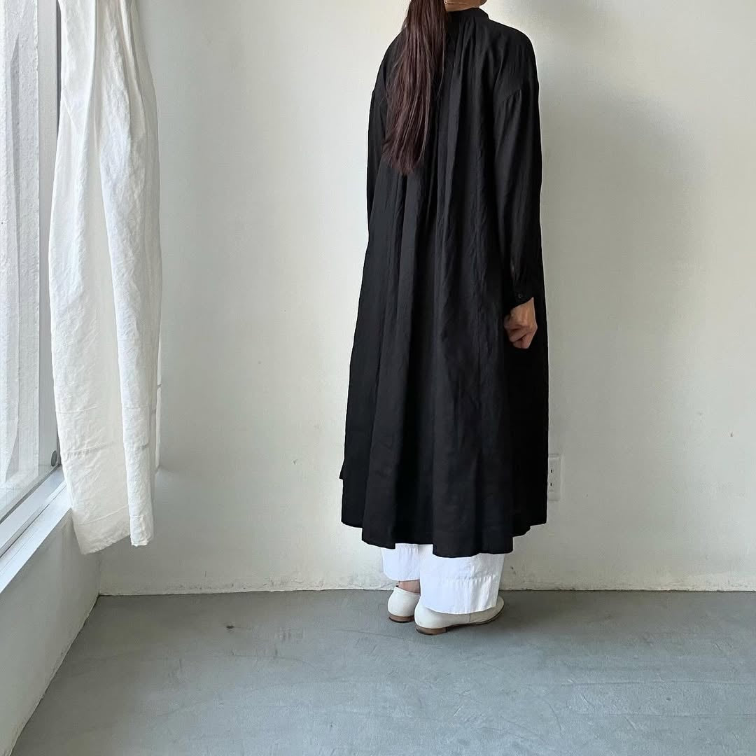 atelier d'antan Antoineギャザードレス ブラック