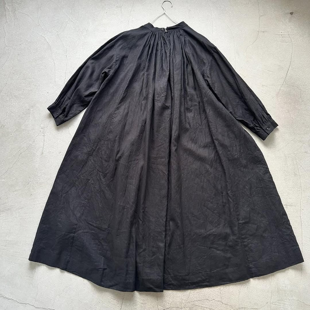 atelier d'antan Antoineギャザードレス ブラック