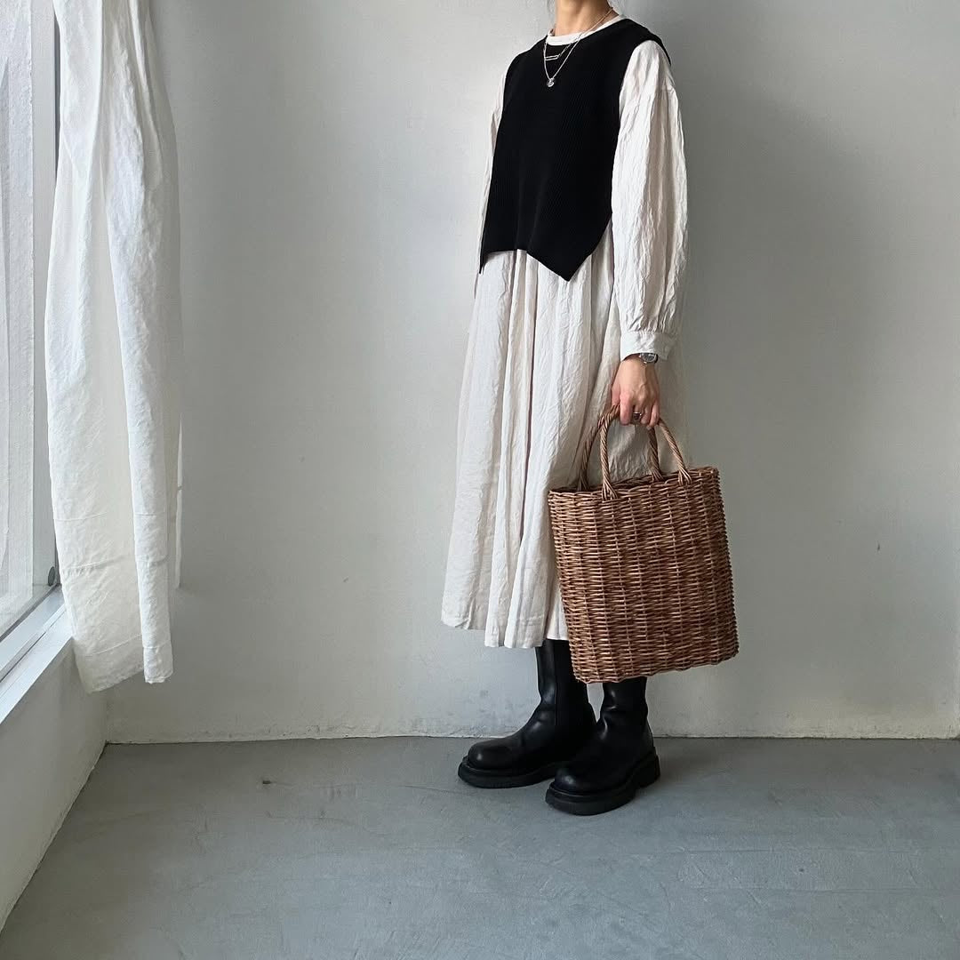 atelier d'antan Antoineギャザードレス ナチュラル