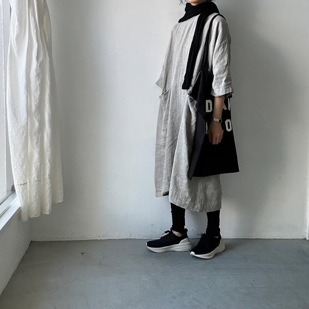 jujudhau リネンイージードレス