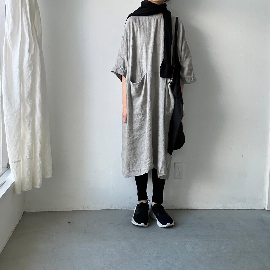 jujudhau リネンイージードレス