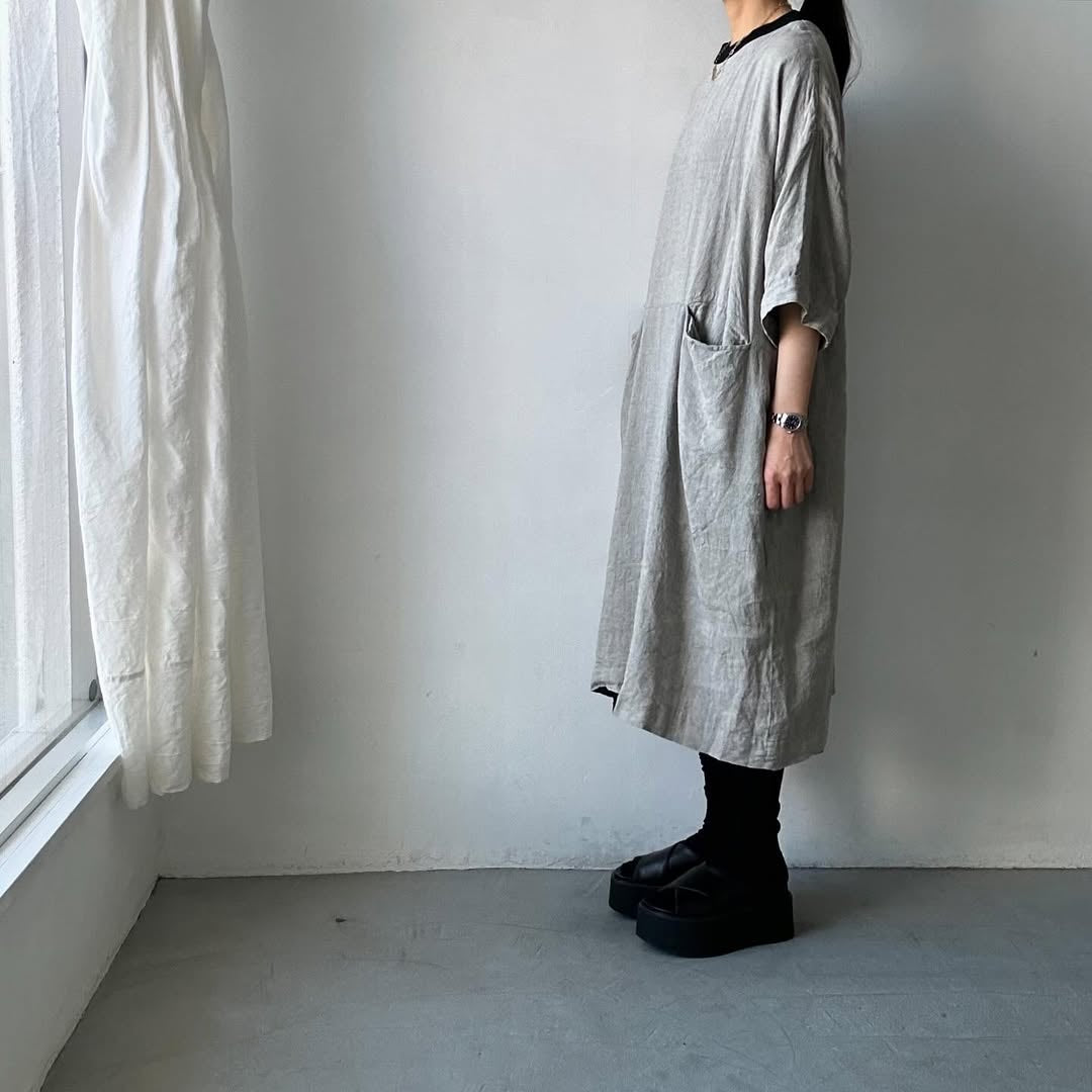 jujudhau リネンイージードレス