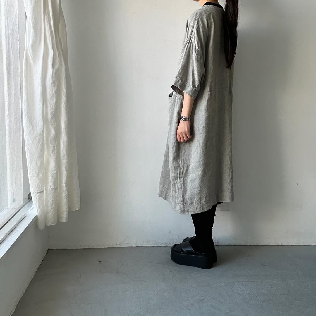 jujudhau リネンイージードレス