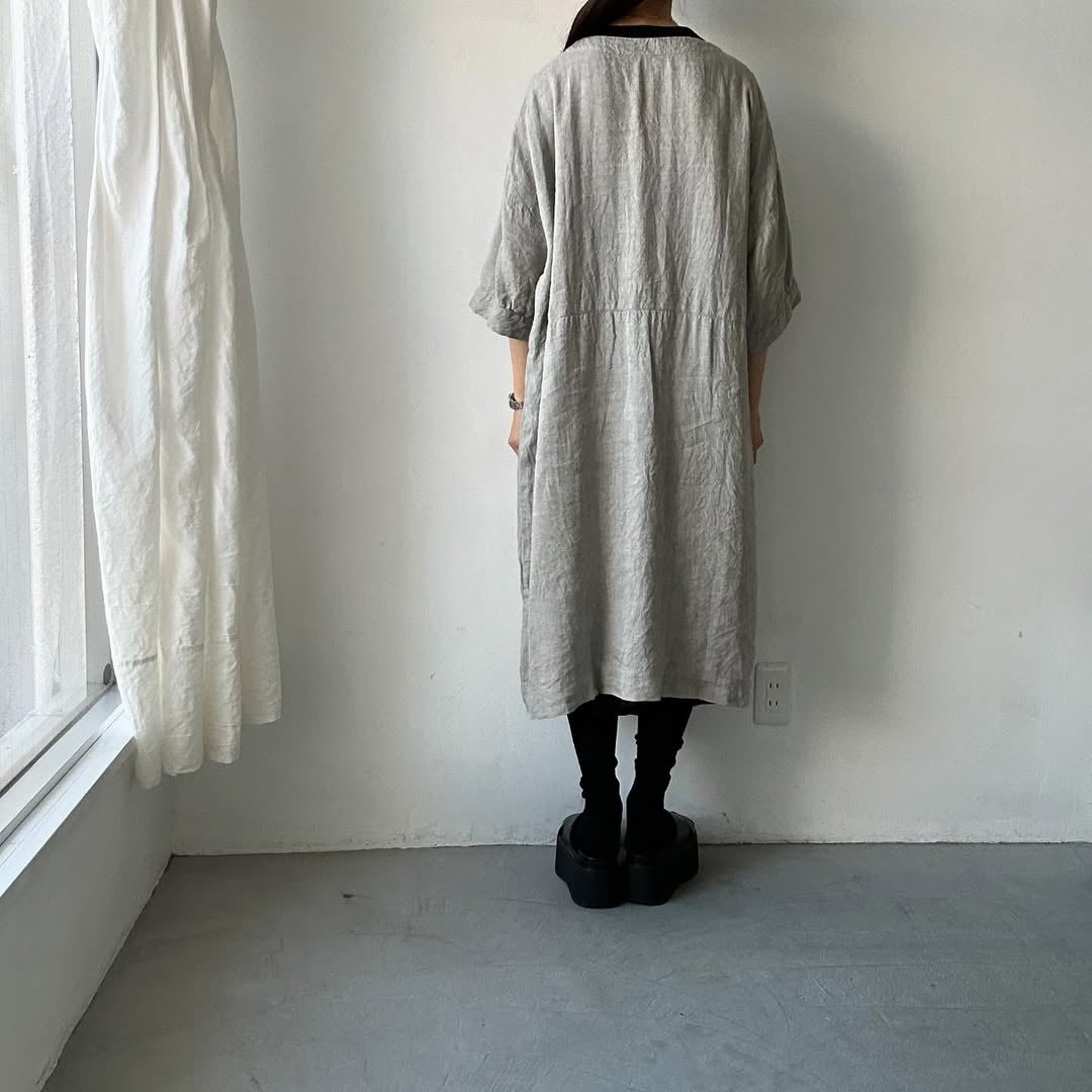 jujudhau リネンイージードレス