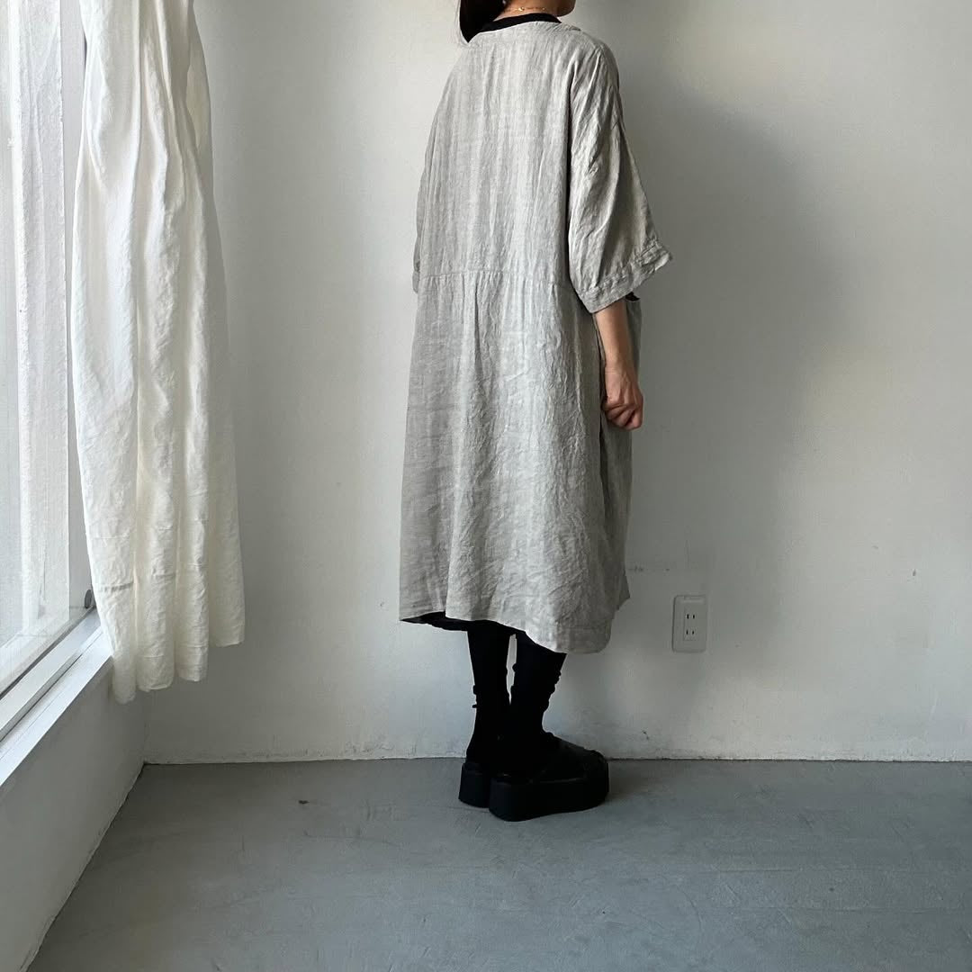 jujudhau リネンイージードレス