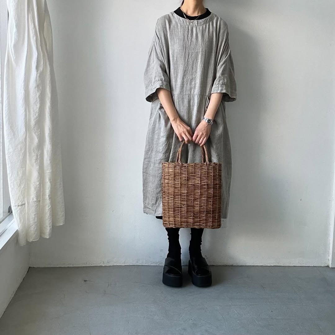 jujudhau リネンイージードレス