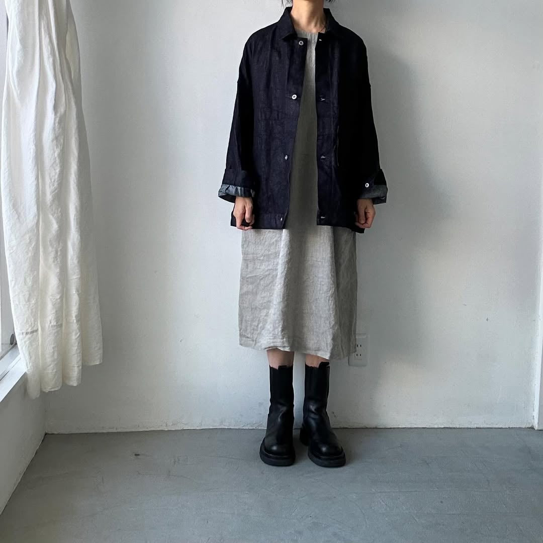 jujudhau リネンイージードレス
