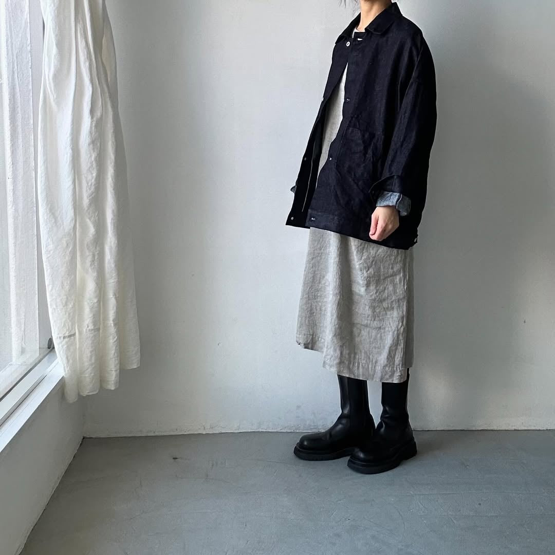 jujudhau リネンイージードレス