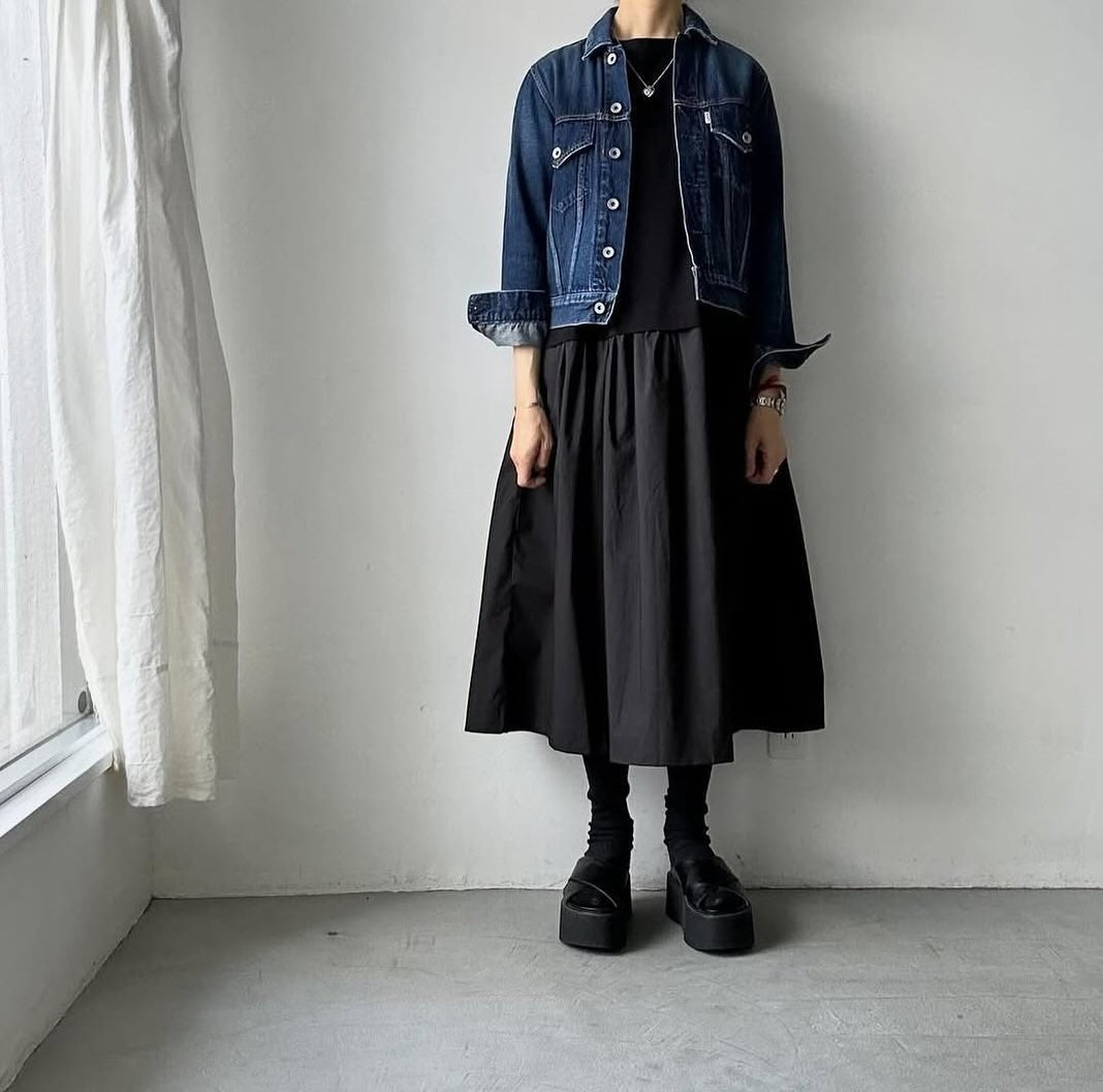 cion コットンTシャツコンビワンピース