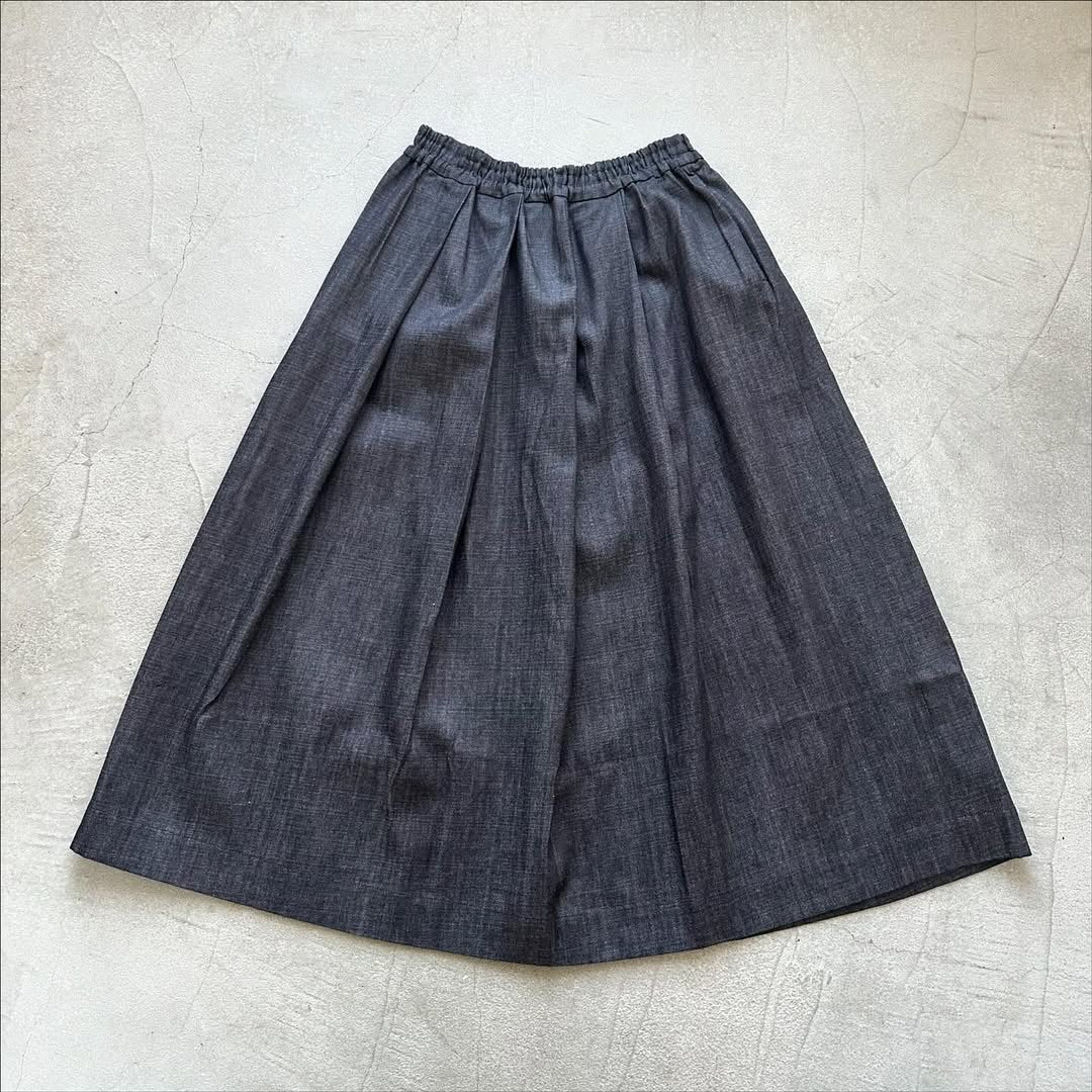 Linenya デニムタックスカート