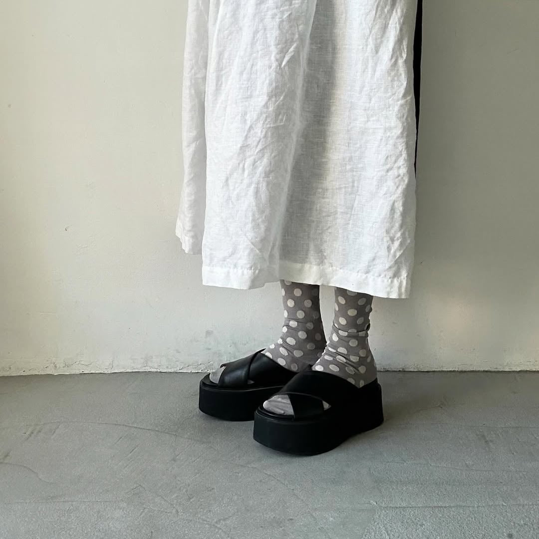 French Bull ボンボンソックス グレー