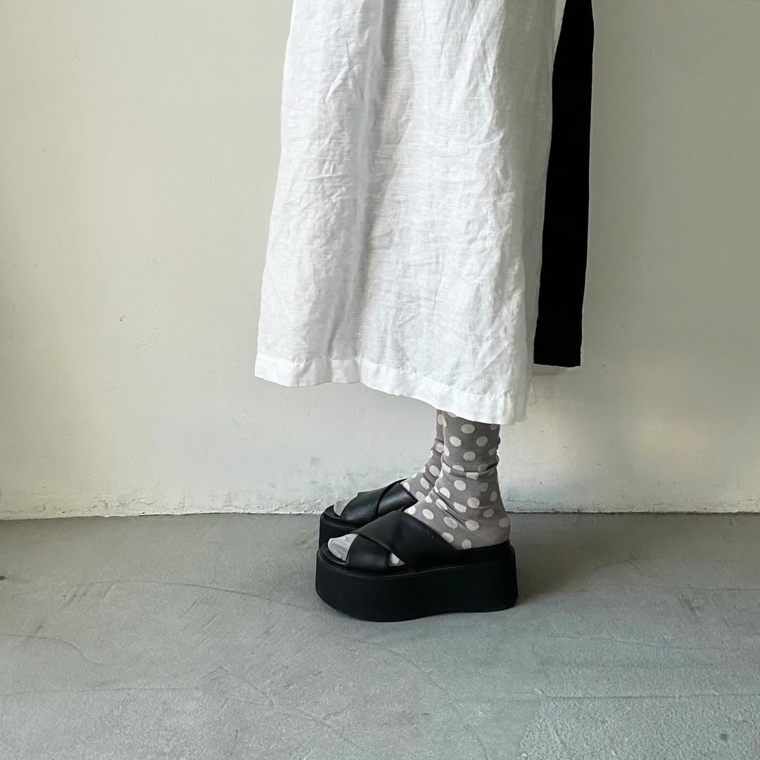 French Bull ボンボンソックス グレー
