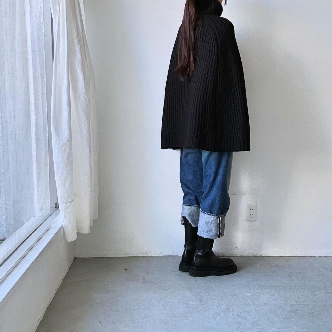 R&D.M.Co ロービングヤーンポンチョ