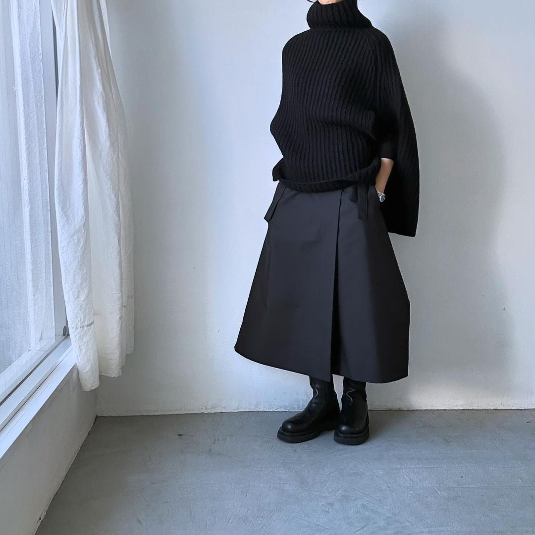 R&D.M.Co ロービングヤーンポンチョ