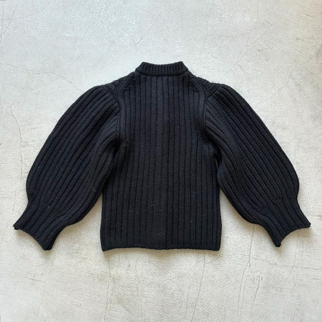 R&D.M.Co ロービングヤーンパフスリーブカーディガン