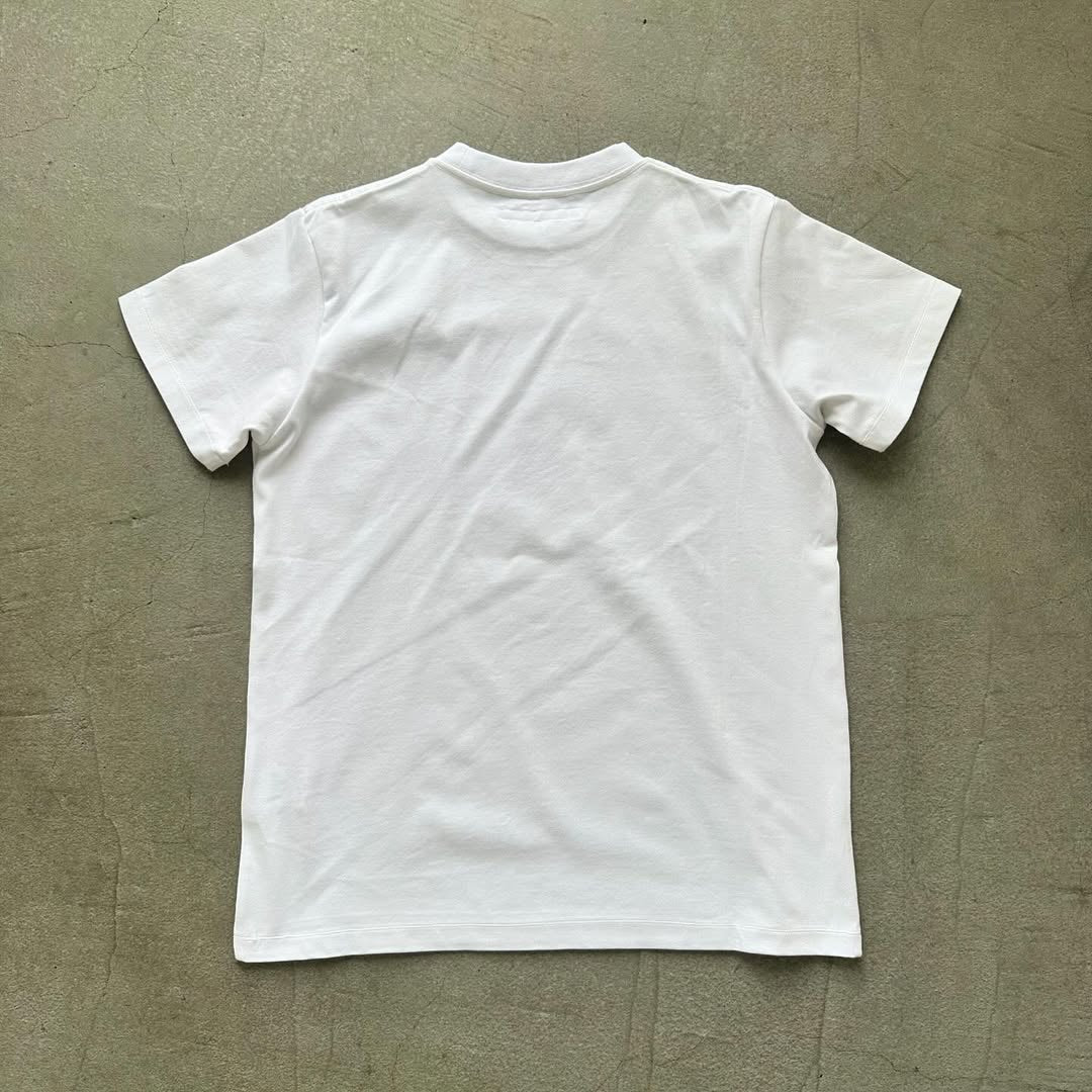 OLDMANS TAILOR OMTフロッキープリントロゴ半袖Tシャツ