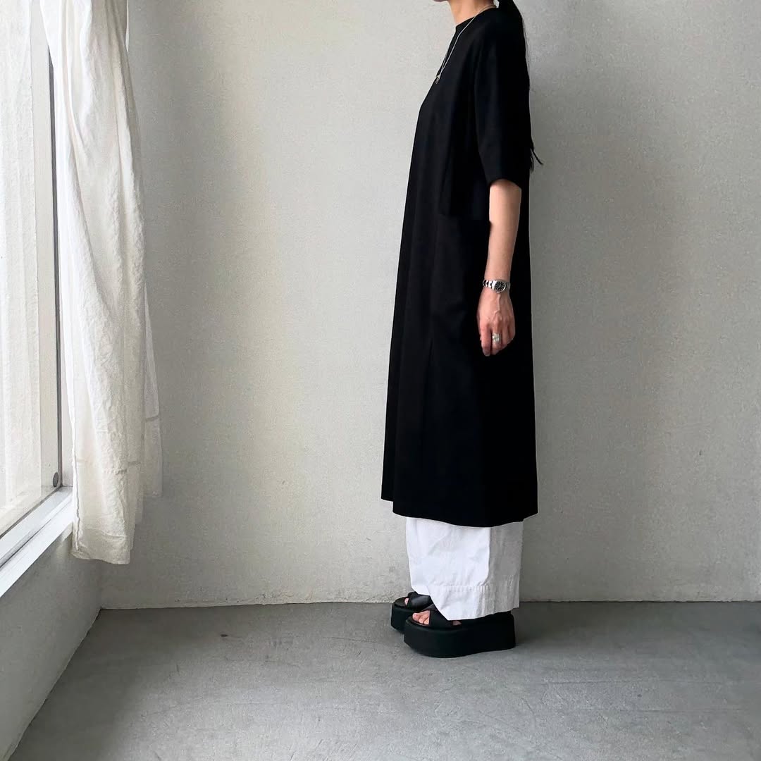 atelier naruse  コットンポンチボックスワンピース