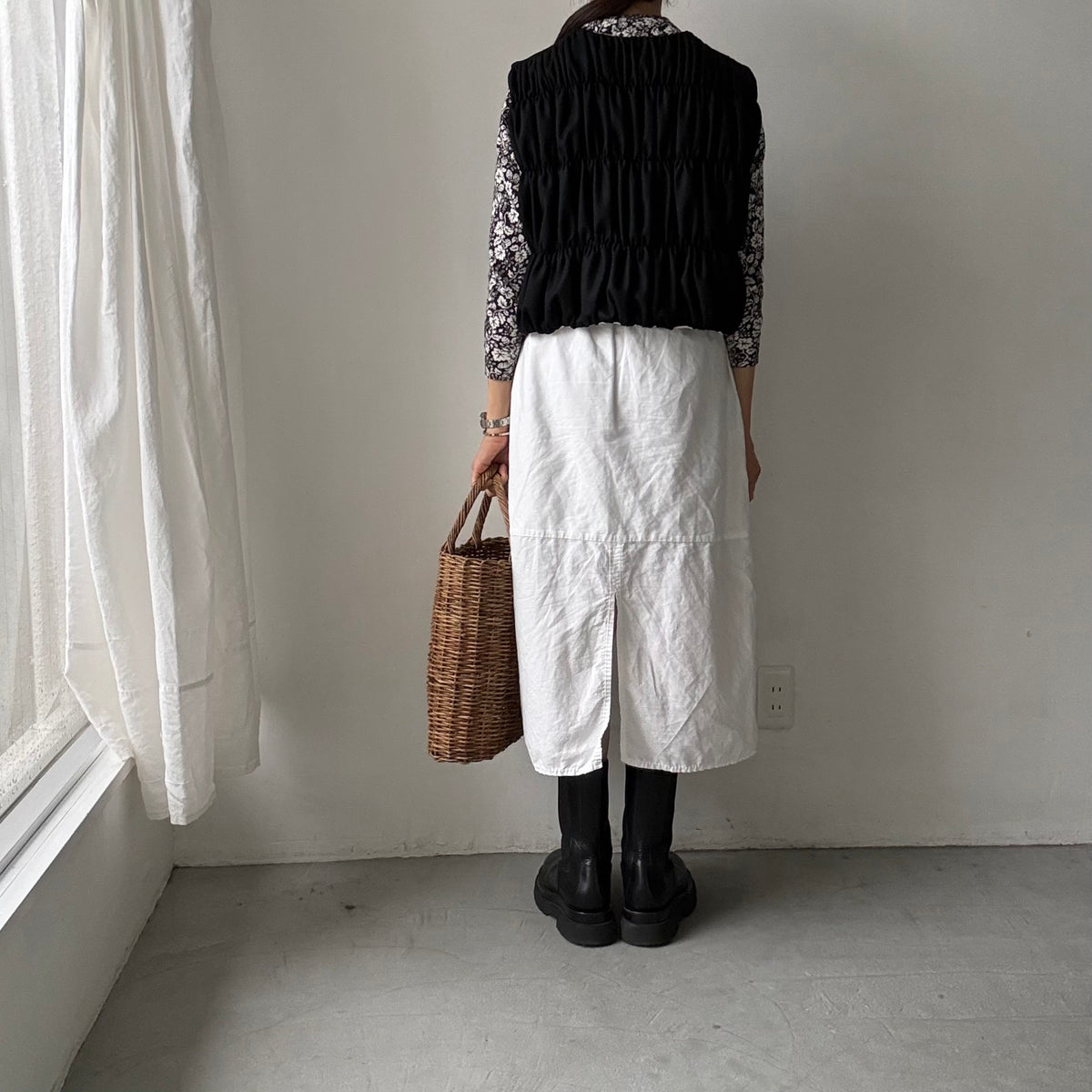 R&D.M.Co  ミドルスムースシャーリングベスト