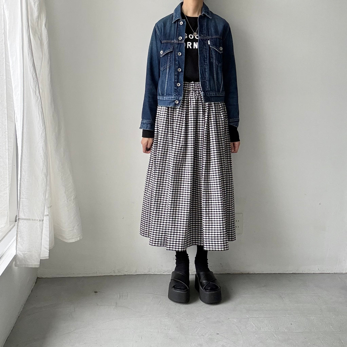 R&D.M.Co  GOOD MORNING長袖Tシャツ
