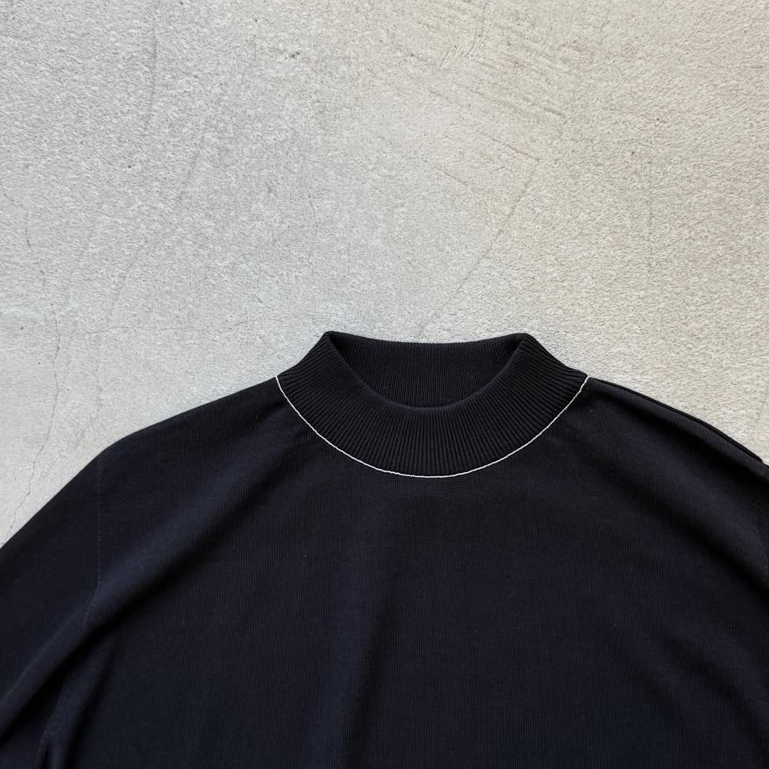 cion  コットンモックネックニット