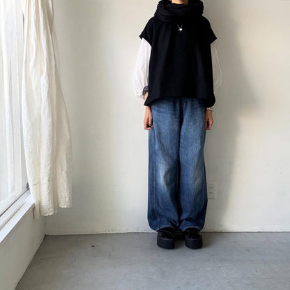Linenya  ウールベスト　ブラック