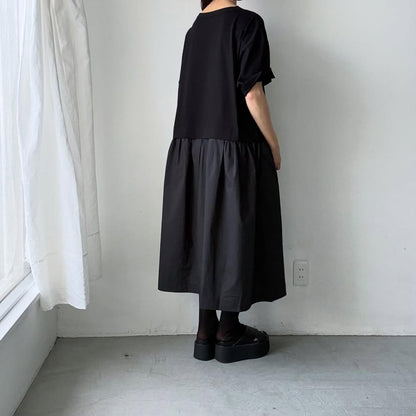 cion コットンTシャツコンビワンピース