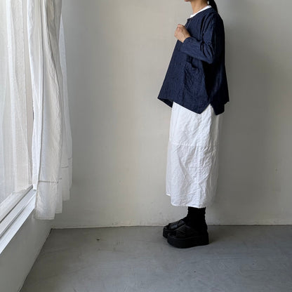 jujudhau デッドストックデニムダブルボタンシャツ