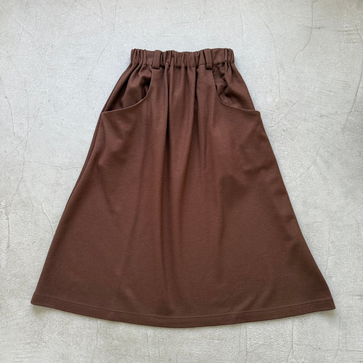 atelier naruse ウールポンチギャザースカート　ブラウン