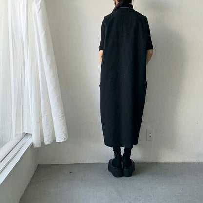 atelier naruse コットンリネンスラブジャンパースカート
