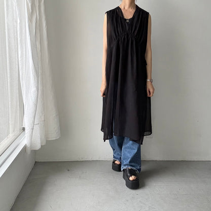 TENNE HANDCRAFTED MODERN オーガンジー2wayロングドレス