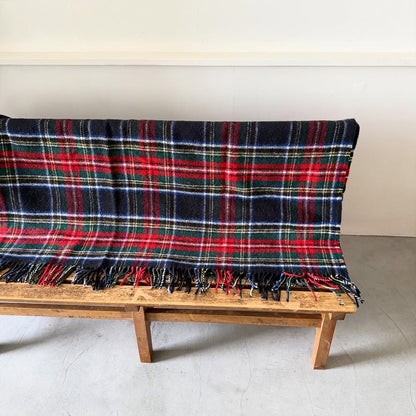 TWEED MILL ウールブランケット
 Black stewart