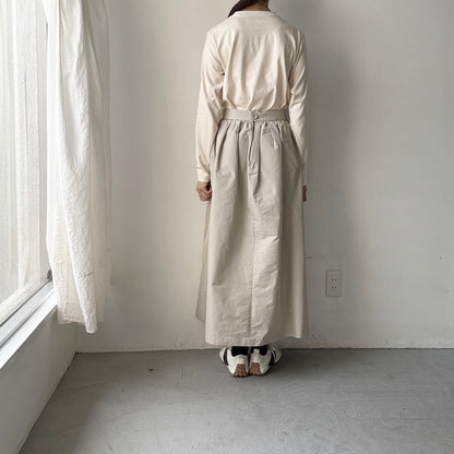 OLDMANS TAILOR OMTフロッキープリントロゴ長袖Tシャツ