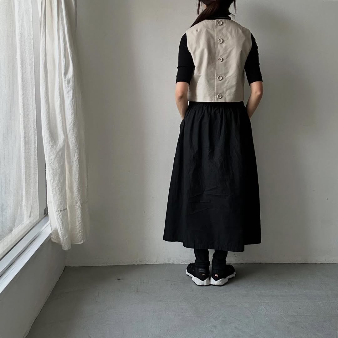 saqui  タフタクロップドトップ