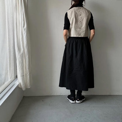 saqui  タフタクロップドトップ