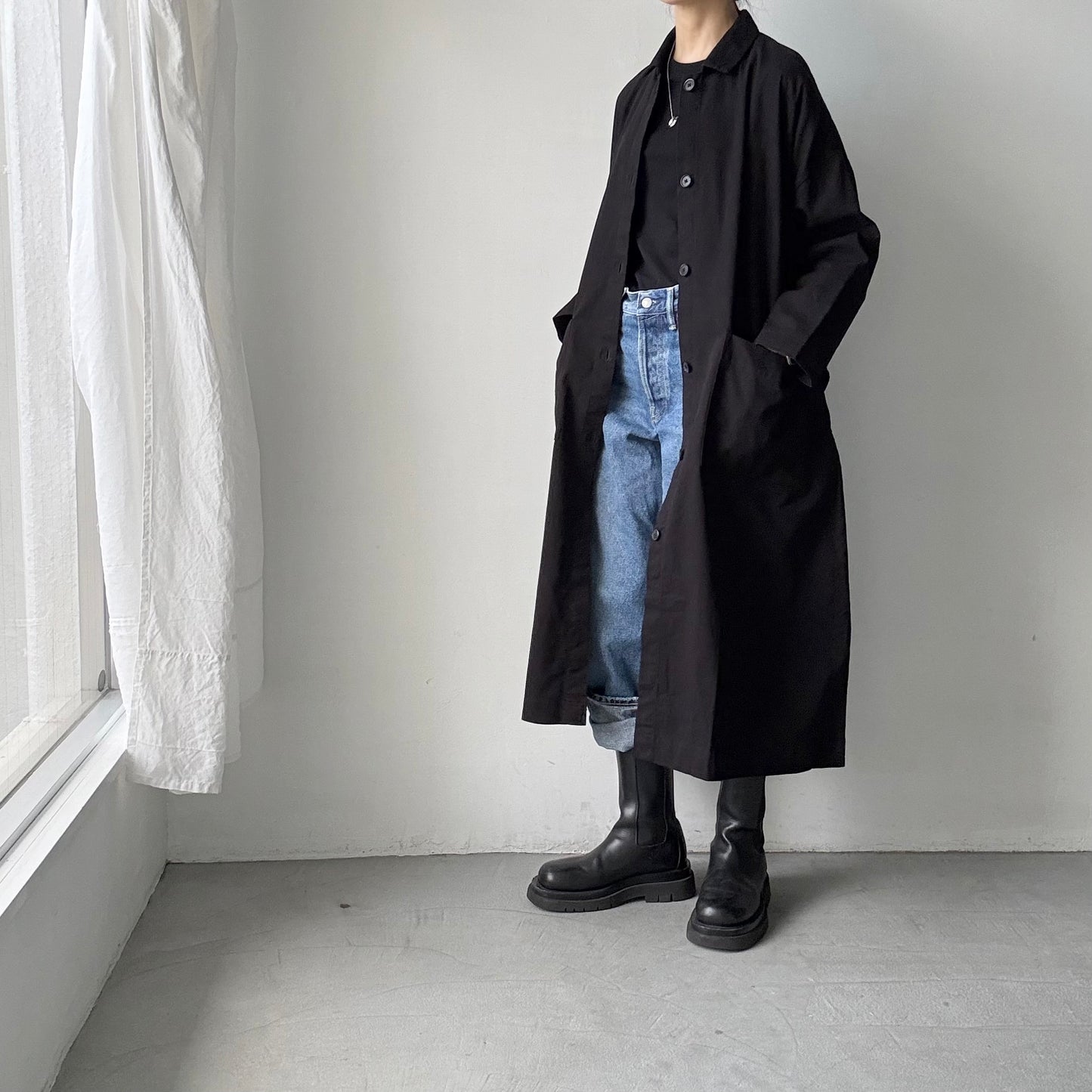jujudhau デッドストックコットンワークコート