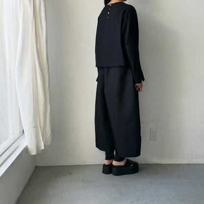 TENNE HANDCRAFTED MODERN オーバーオールパンツ　ブラック