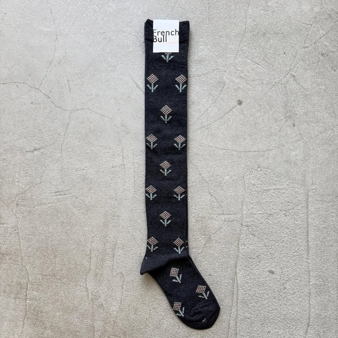 French Bull ジニアオーバーニーソックス　チャコールグレー