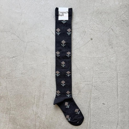French Bull ジニアオーバーニーソックス　チャコールグレー