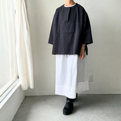 atelier d'antan Bouvetコットンプルオーバー　  ダークグレー