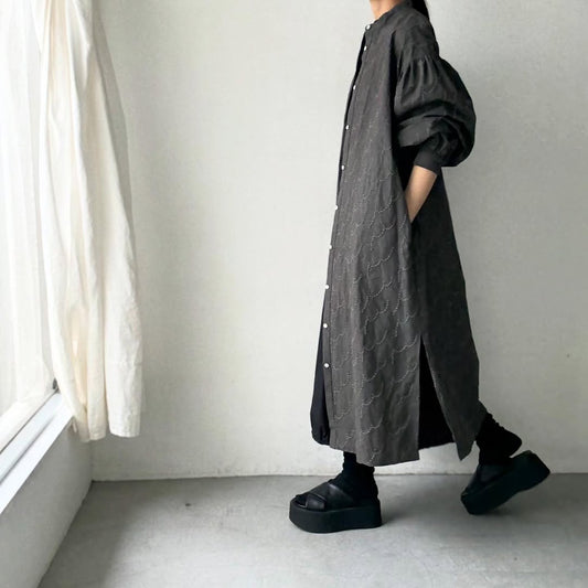 kijinokanosei  フラクタルシャツドレス